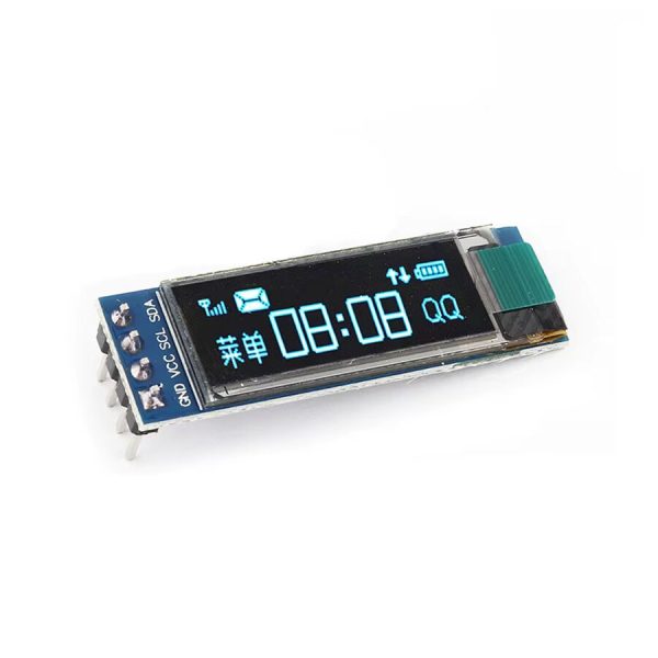 0.91" 128x32 Oled Lcd Ekran SSD1306 - I2C Mavi