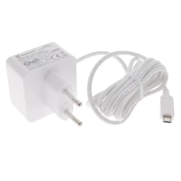 Raspberry Pi 3 Orijinal Adaptör 5.1V 2.5A Beyaz