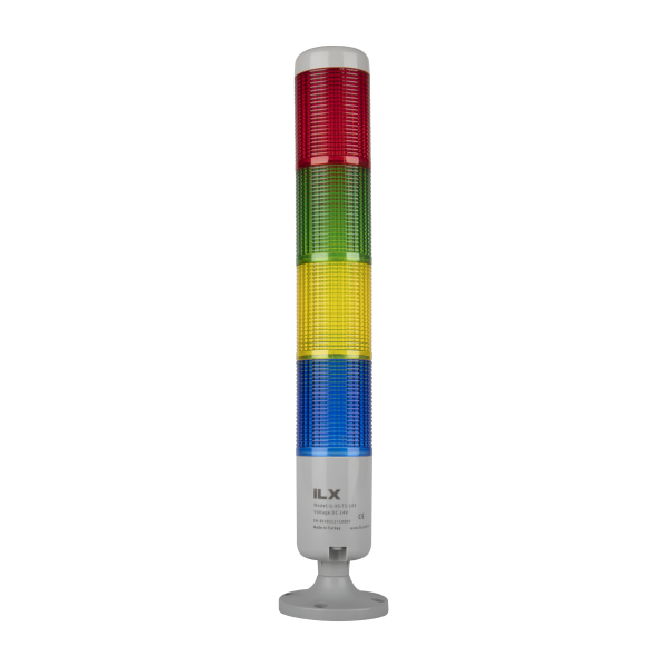 4 Katlı Işıklı Kolon - Ø5 T5 İkaz Lambası - İLX