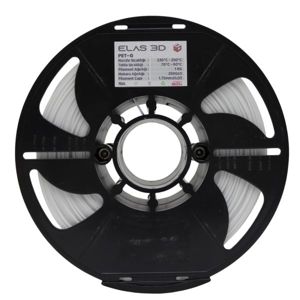 Elas3D Beyaz PETG Filament