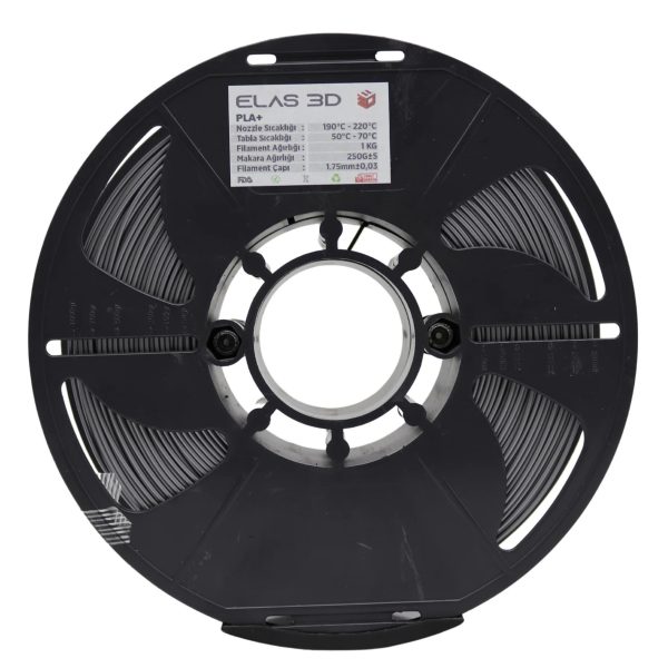 Elas3D Gümüş Gri PLA Plus Filament