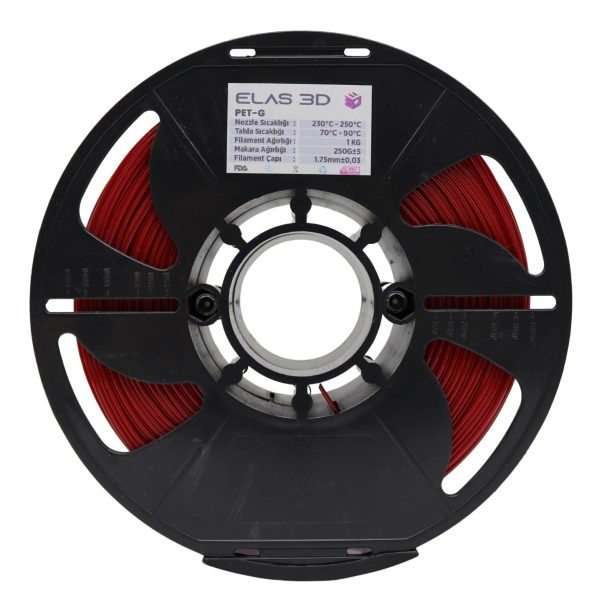 Elas3D Kırmızı PETG Filament