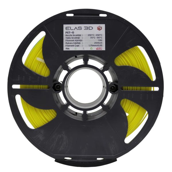Elas3D Sarı PETG Filament
