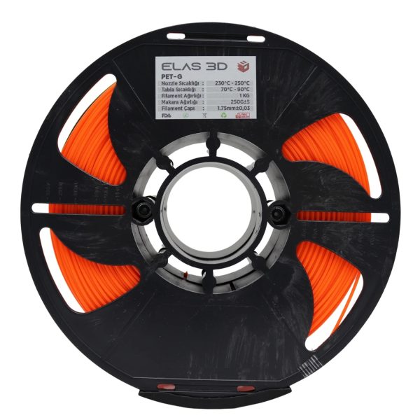 Elas3D Turuncu PETG Filament
