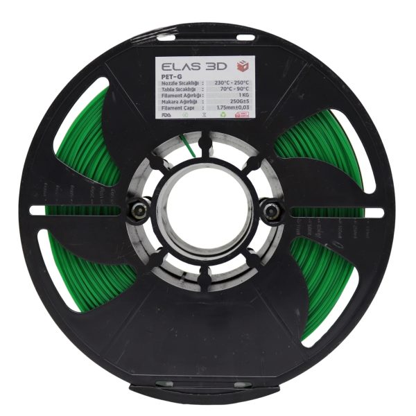 Elas3D Yeşil PETG Filament