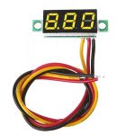0-100V Mini Voltmetre Sarı